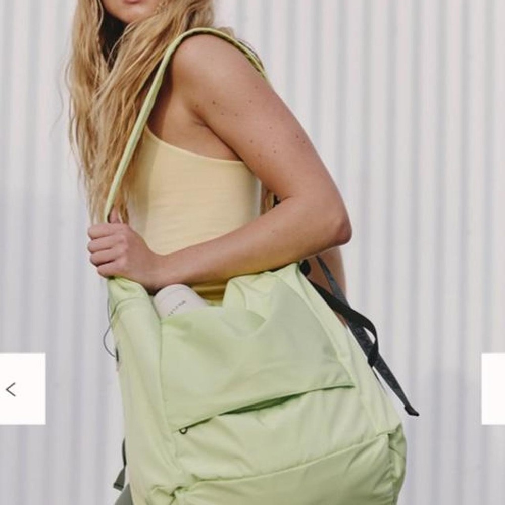 NWT Free People Movement Shoulder Tote Bag – Whipped Lime